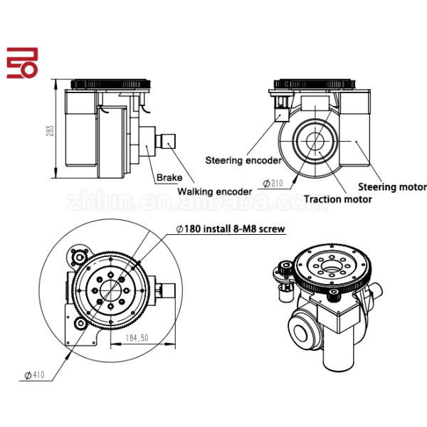 колесо привода мотора DC 650W