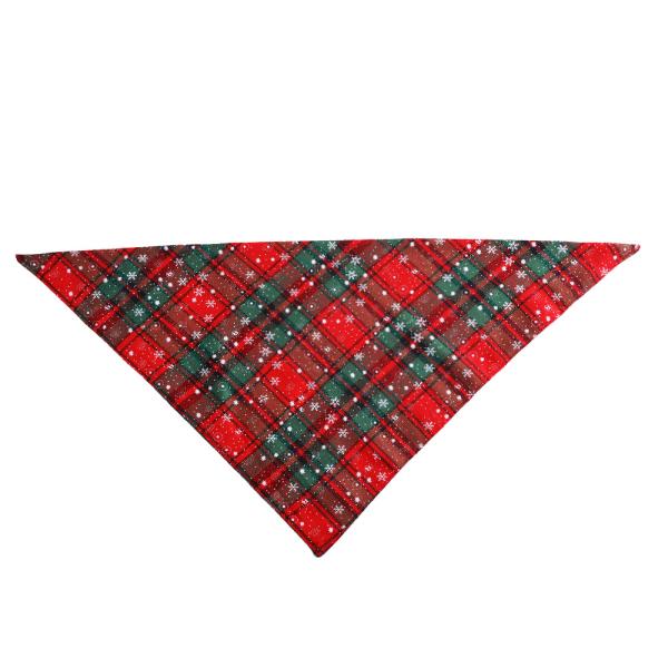 Bandana рождества щенка Bandana собаки хлопка зимы красный зеленый для небольшой собаки