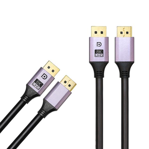 OEM 1M 2M 3M DP 1.2 4K Displayport Cable 1080P 60Hz For Connecting Laptop