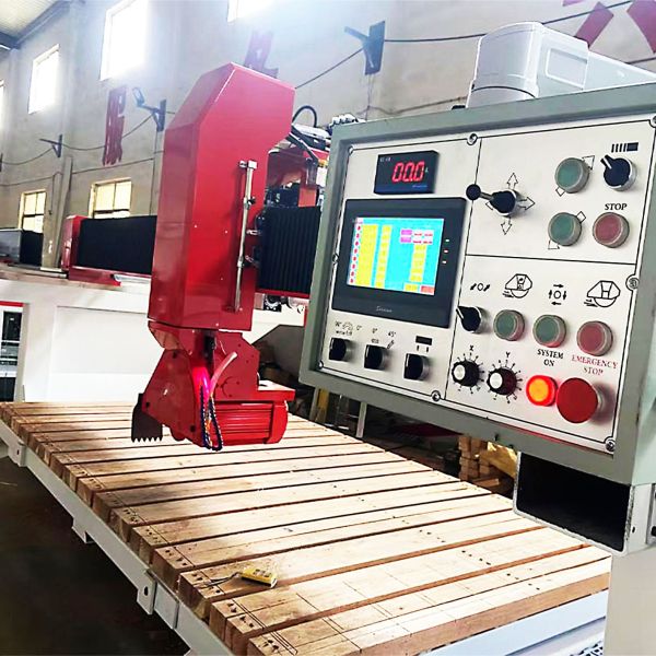 3 Axis 15kw Bridge Cutting Machine for Stone Customizable CNC Machine with Maximum Cutting Length Stone Machinery