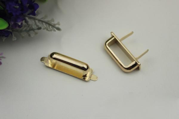 High quality hanging plating light gold color 35 mm metal arch bridge for handbag