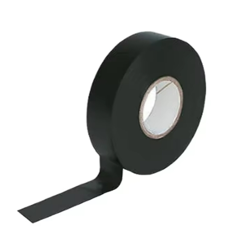 Black Electrical PVC Tape 0.18mm Thickness Insulation Tape