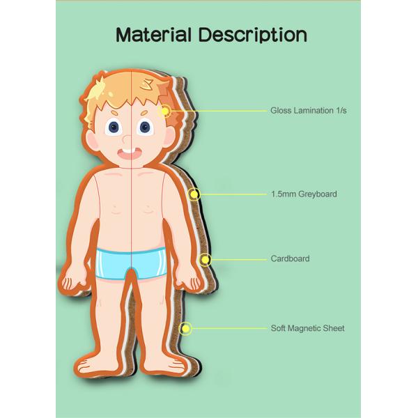 Parent Child Interactive Magnetic Jigsaw Puzzles 48PCS Indoor Eco Friendly