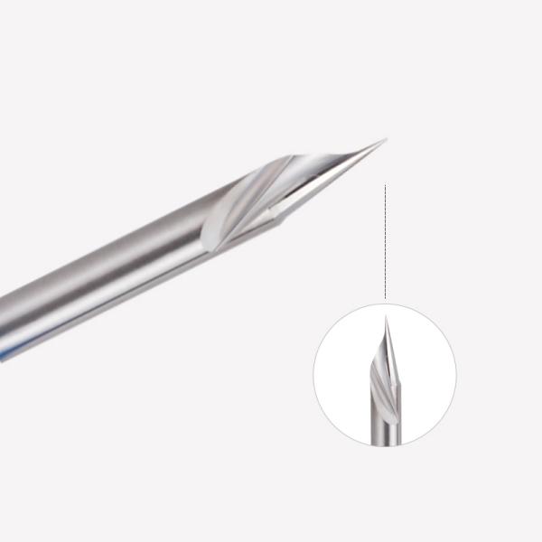 Manufacturer OEM Customized Single Flute Spiral Carbide End Mill 3.175 CNC Milling Cutter for Acrylic PC Board Aluminum & Steels