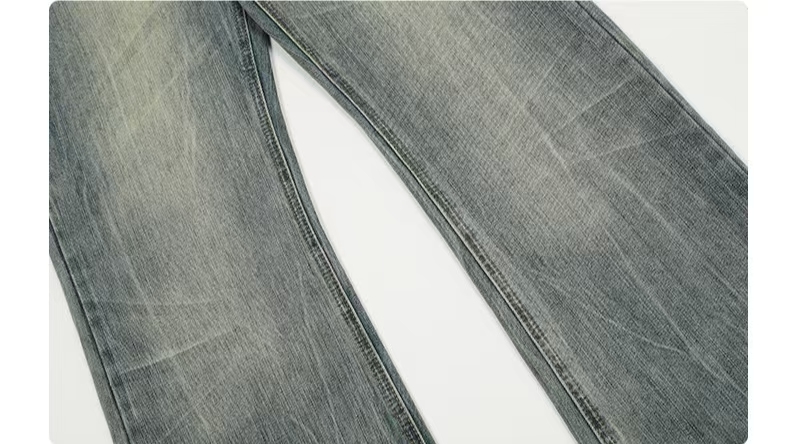 Relaxed fit casual denim trousers crafted from durable cotton blend fabric ensuring comfort and style for casual daily