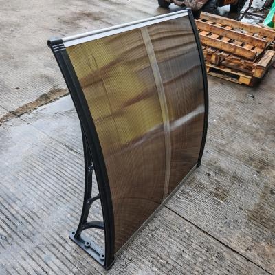 Split Panel Polycarbonate Awning with Plastic Frame for Doors Windows