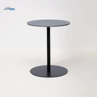 Ceramic Top Round End Table No Shaking with Metal Base For Dining Room CE-512