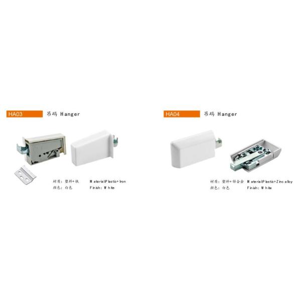 Iron Or Plastic Material Kitchen Cabinet Hangers / Cabinet Mounting Brackets