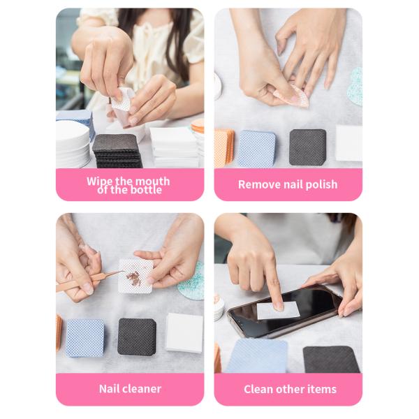 300pcs 350pcs 500pcs Nail Cotton Pads Nail Polish Remover Cotton