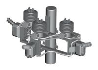 A coluna média da tensão 36.5kV montou a caixa de medida 2VT 2CT