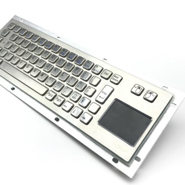 IP65 / IK07 Industrial Keyboard With TouchPad SUS304 Stainless Steel Customized