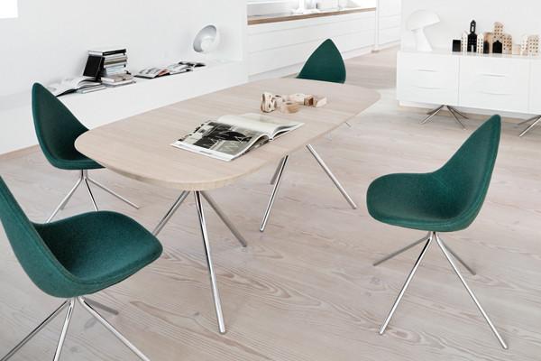 Replica Boconcept Ottawa chair by Karim Rashid, wax leather ottowa chair