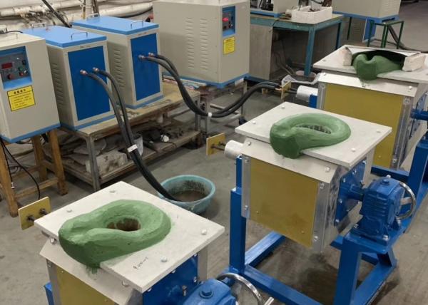 40mins 100kg Copper Smelting Machine IGBT Motor Tilting Melting Furnace
