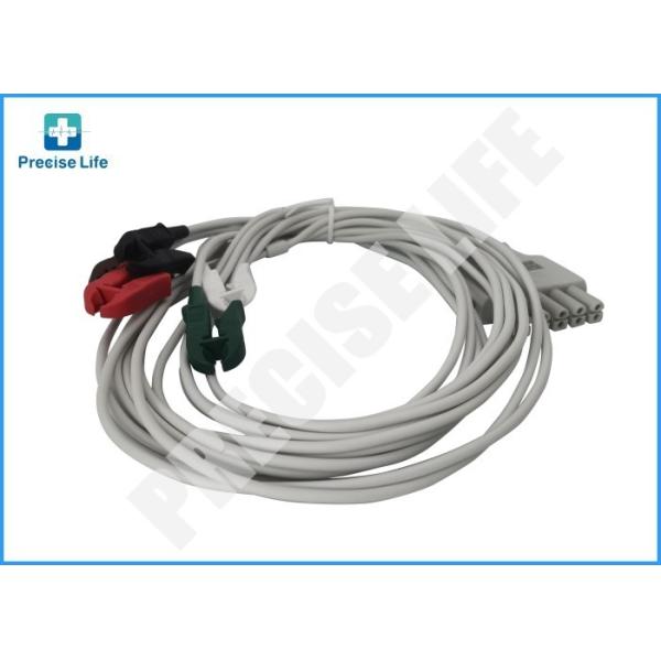 Drager MP03414 ECG Cable 5-lead Dual-pin Connector IEC2 Color Code 1.5m