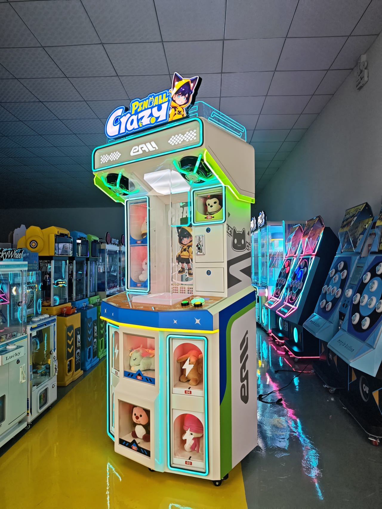 Stable Running Crazy Pinball Machine, High Playability for Indoor Playground Venue