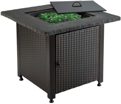 30'' Outdoor Gas Firepit Table All-Season Alloy Steel