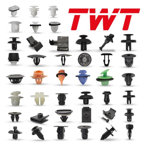 Clip de fijación de plástico para parachoques de Toyota 100 pcs Rivet de tipo de empuje colorido