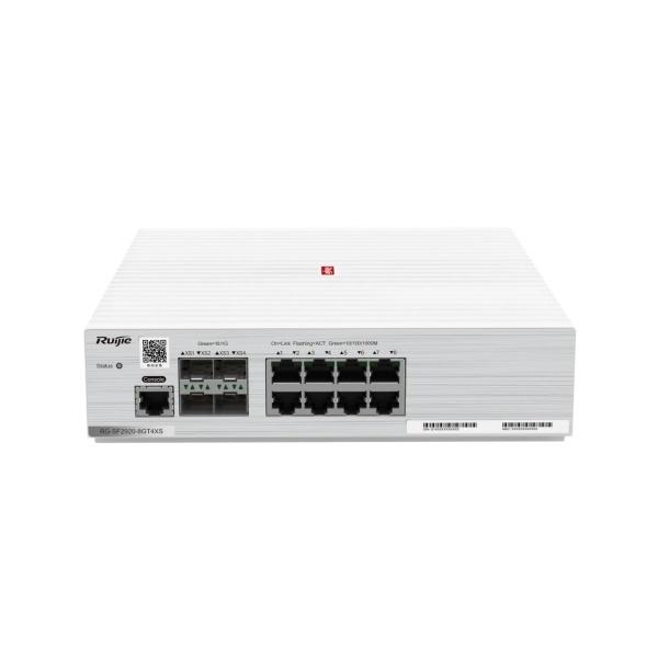 Ruijie Switch RG-SF2920-8GT4XS 8 puertos Gigabit + 4 SFP sin ventilador administrado por la web para pymes