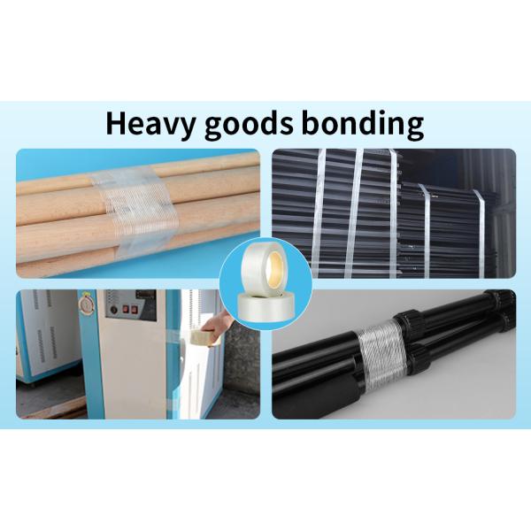 48mm Transparent Fiberglass Filament Tape For Holding Bi Directional Tape 0.15mm