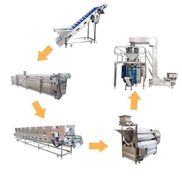 Fully Automated Stainless Steel Lard Fryer Production Line With 2500 X 800 X 1300mm