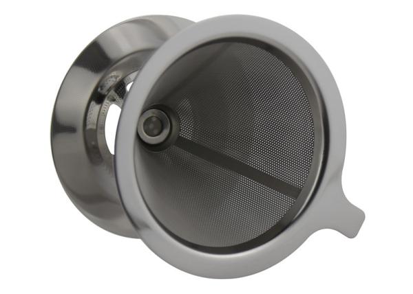 98MM Stainless Steel Coffee Dripper Paperless For Coffee Making , FDA  / LFGB Listed
