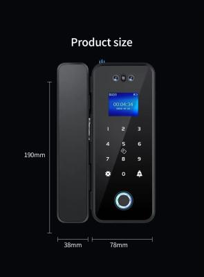 Smart Lock Office Glass Door Lock Camera Fingerprint Password Smart Lock