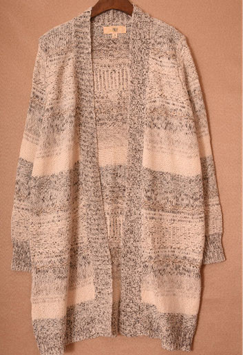 Women's striped cardigans