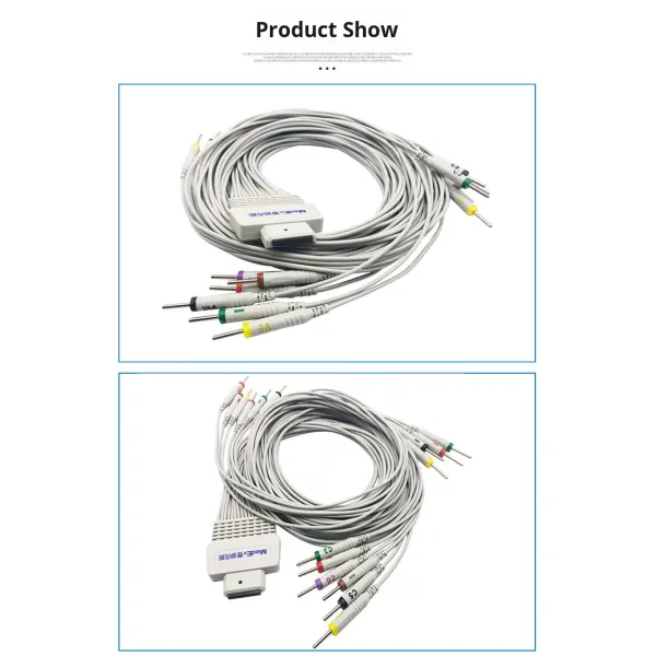 Kangeryou OEM Compatible with Medex 18-lead 26-pin Dynamic ECG Cable Model KRY933S10I Gray CN