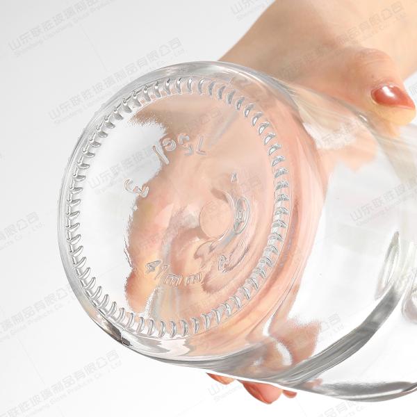 Vidrio transparente de enebro whisky vodka licor botella 375ml 500ml con color de botella personalizado