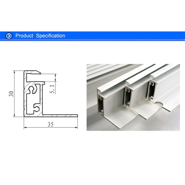 T5 Solar Frames Aluminum Extrusions For 48 Cells Module Screw Joint Traditional Style
