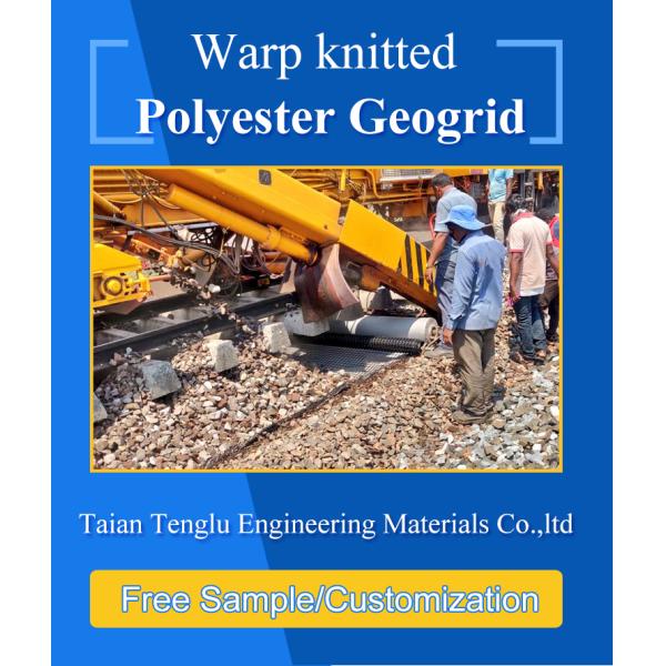 Free Spare Parts Black Polyester Biaxial PET Geogrid for Slope Reinforcement 25-150KN/M