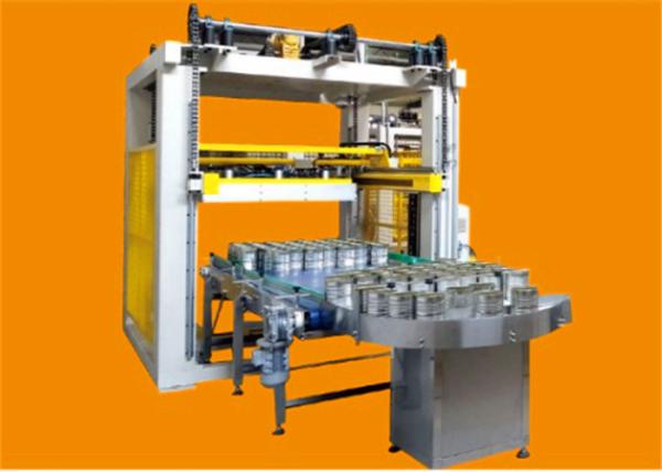 Electrical Control Food Packaging Systems Filled Iron Can Depalletizer Machine