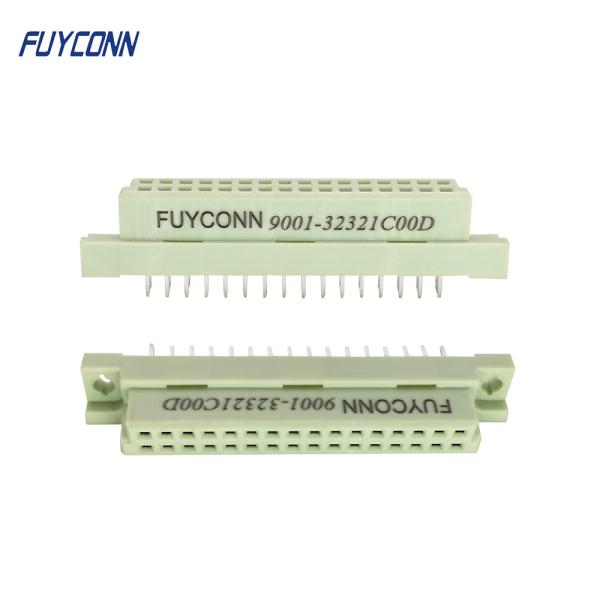 Conector 8 de Eurocard de 2 fileiras 16 32 conector fêmea reto do RUÍDO 41612 do PWB 2x16P 32pin do Pin
