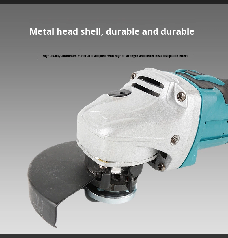 High Performance Rechargeable Brushless Electric Angle Grinder for DIY and Industrial Use