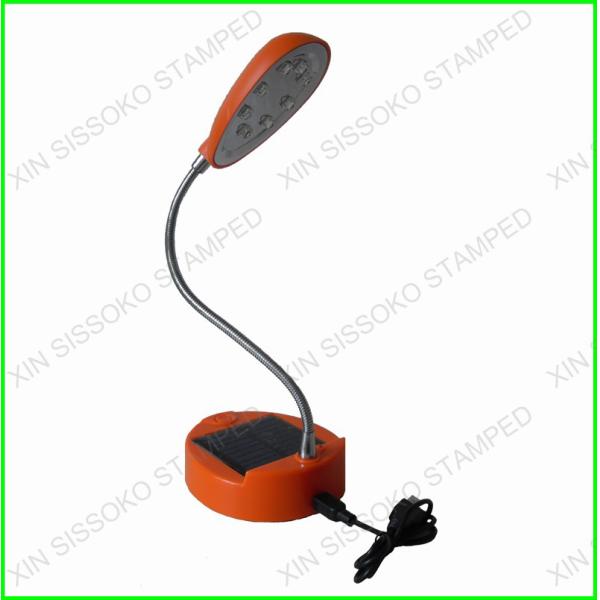 High brightness portable 80mAh / 5.5V 150000mcd 8LED solar table lamp CE & ROHS approval