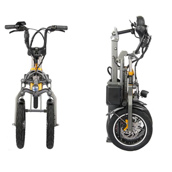 Three Wheel Foldable Electric Scooter , Electric Powered Bicycle 4-5h Charger Time