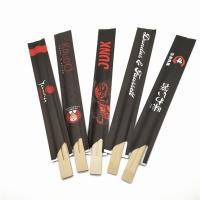 Bastões tradicionais japoneses Bamboo logotipo Bastões descartáveis Bamboo Sushi Bastões para comida