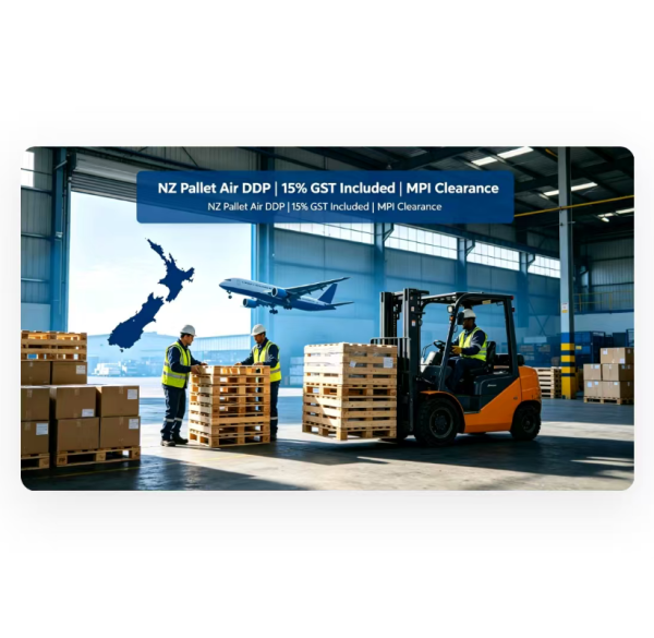 Air Freight DDP Shipping to NZ Last Mile Delivery For Pallet / Oversized Heavy Goods