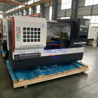 Máquina de torno de ruedas de CNC de trabajo pesado Torno automático cama plana