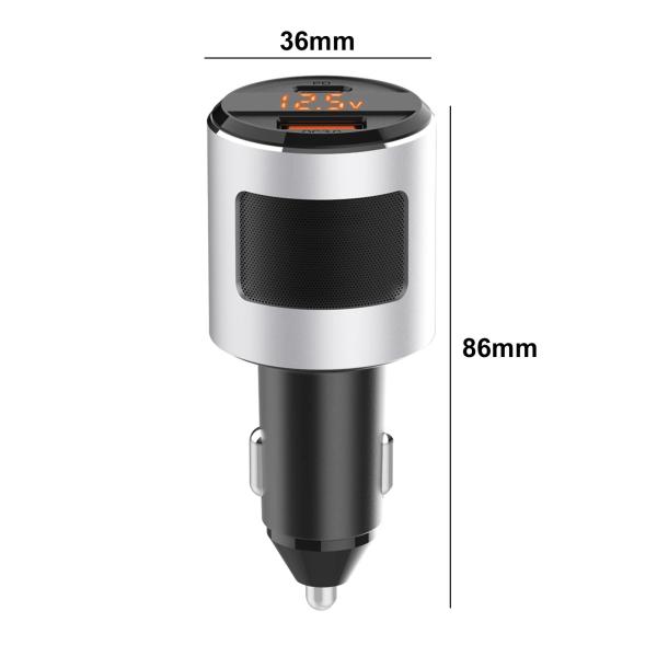 24V 65W USB C Car Charger 18W PD Fast Charging Laptop Adapter For IPhone