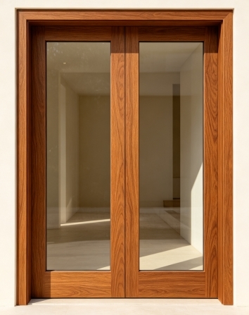 Wood Grain Transfer Aluminum Door