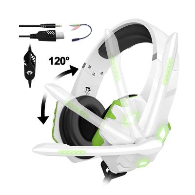 PC PS5 Xbox One Custom Gaming Headsets with Noise Canceling Mic 7.1 Surround Sound
