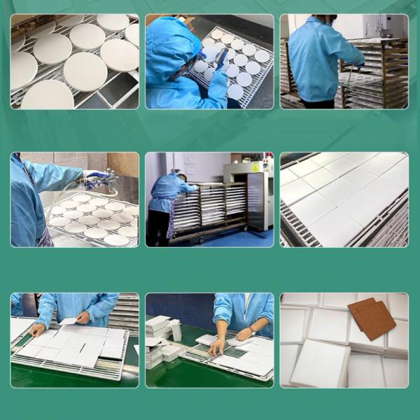 Non Slip Sublimation Ceramic Coaster Blanks With Cork Back 10cm And 10.8cm Size