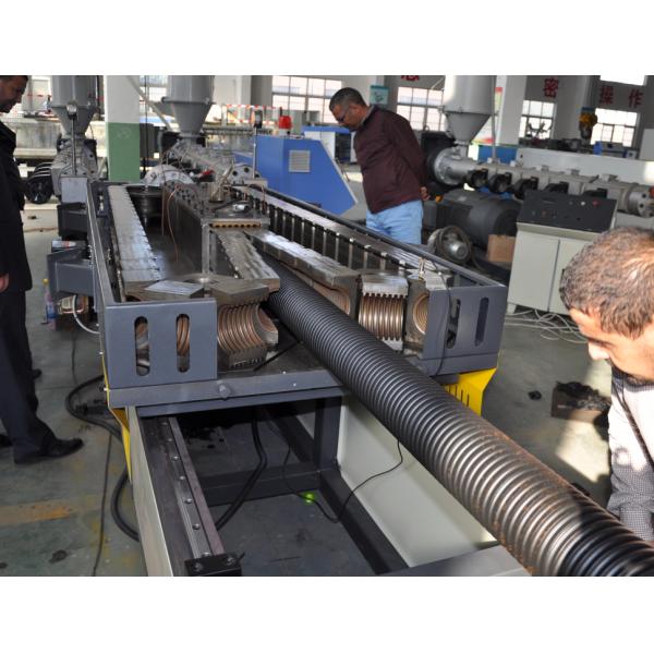 PP PE DWC Corrugated Pipe Making Machine Air Cooling Plastic Pipe Extruder Machine
