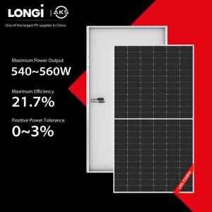 sistema bifacial das energias solares do telhado do painel solar 550W 555W 560W