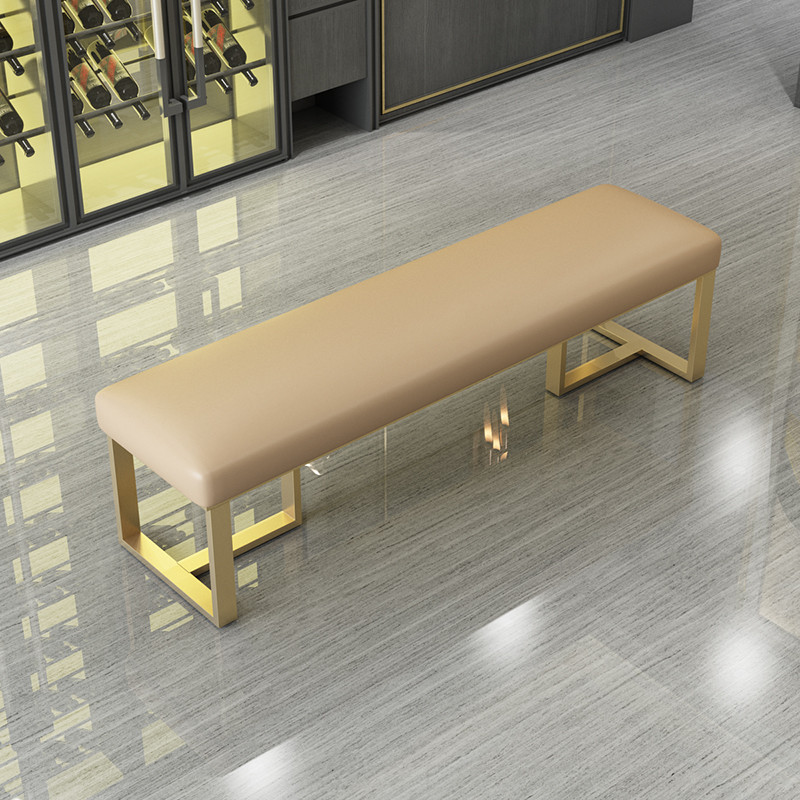 Living Room Furniture Golden Design Sofa Stool and Velvet Ottoman Bench in 1800*1800*2000