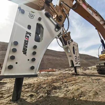 KS100 75mm Chisel Hydraulic Breaker Side Type For 6-9 Ton Excavator
