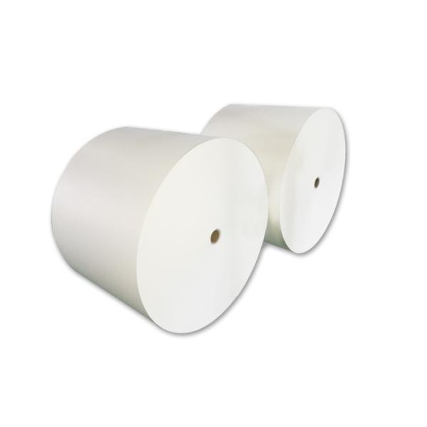 Plain White Printed Paper Roll 12oz OEM / ODM With Single Wall PE Coated