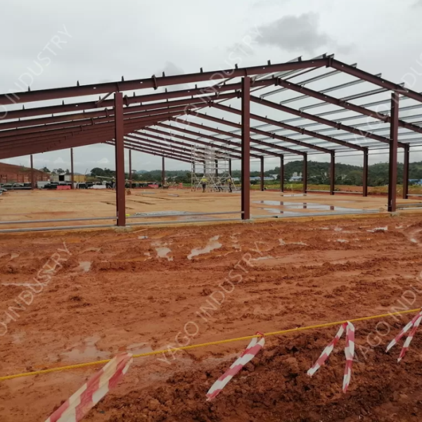 Temporary Prefab Steel Structure Warehouse Building For Site Management