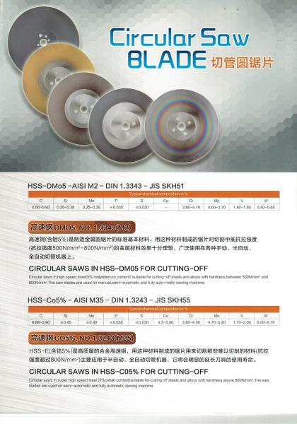Lyml-02 Saw Cutting Blade 1-4mm HSS Blade Disc Dmo5 Circular Saw Blade For Cutting Metal